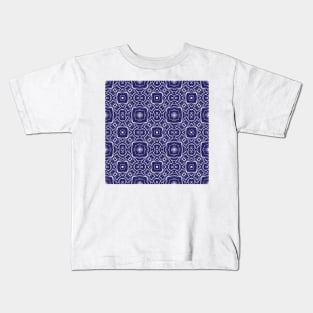 Repeating geometric pattern lines elements Kids T-Shirt